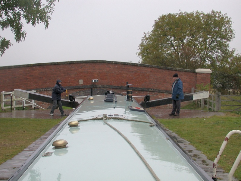 The return journey in the rain