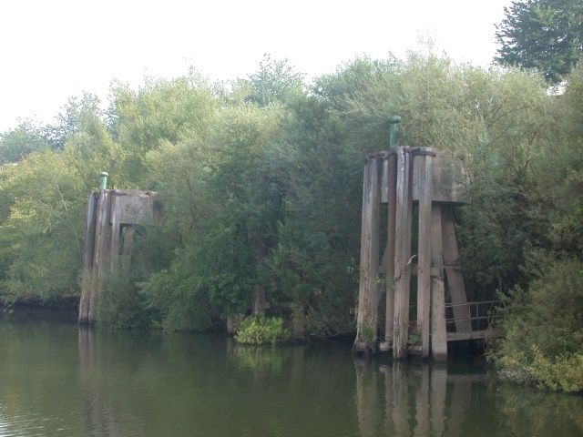 Old moorings on the Severn