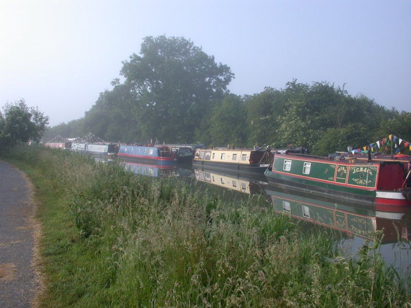 Boats in the misty Long Pound