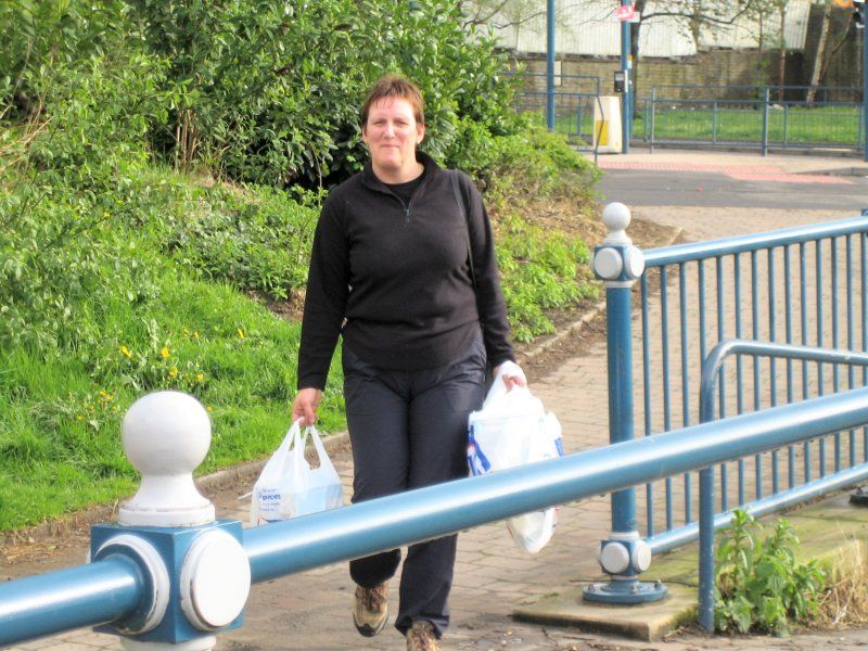 Wendy stocking up with just a few more things!