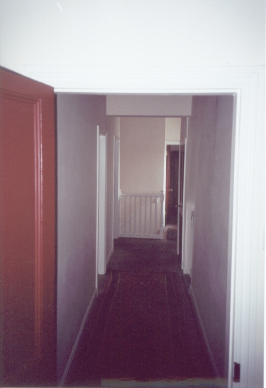 The upstairs landing