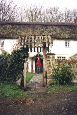 The main door of the cottage