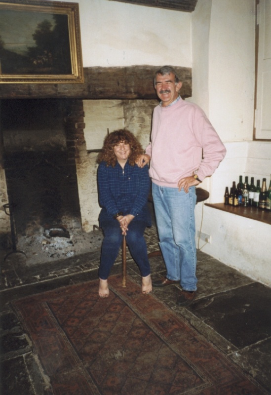 Sam & Lynda in the kitchen with the deadmen