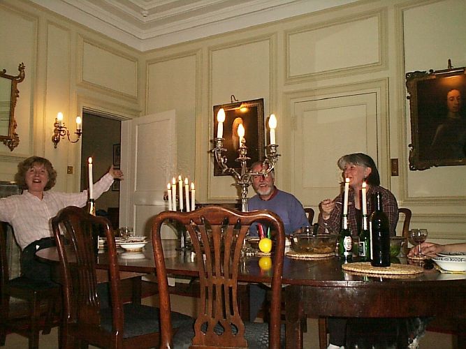 The dining room with guests