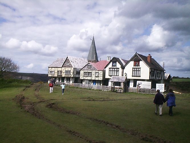 The wooden village (to be burnt)