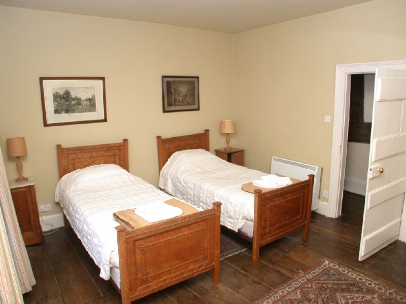 One of the twin rooms