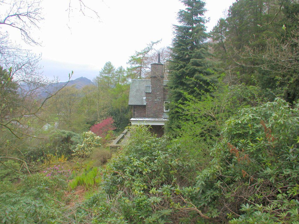 The garden looking down the hill