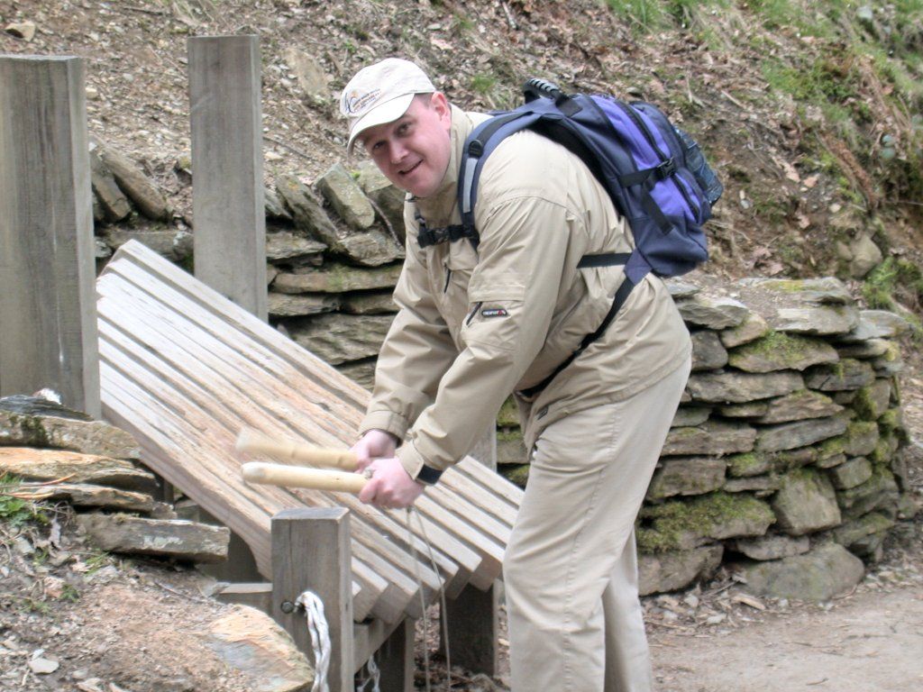 Sculpture train in Grizedale Forest