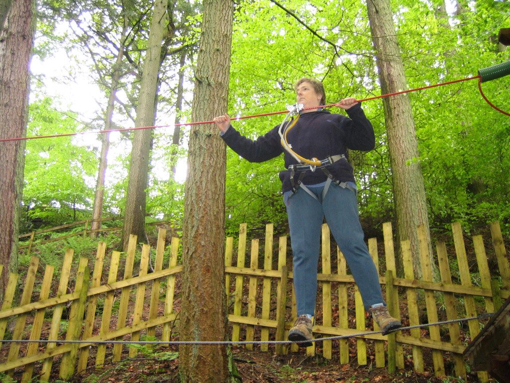 Debbie on the practice wire