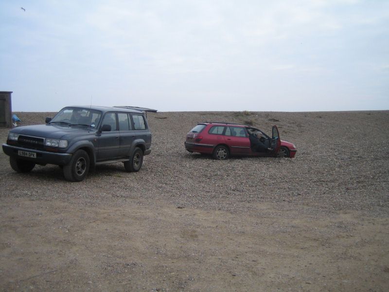 Don't try to drive through the shingle!!