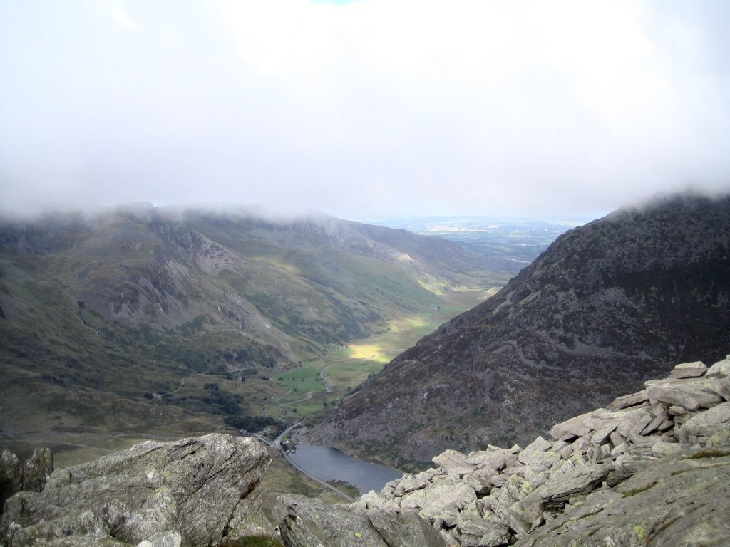 Looking back to Llyn Ogwen