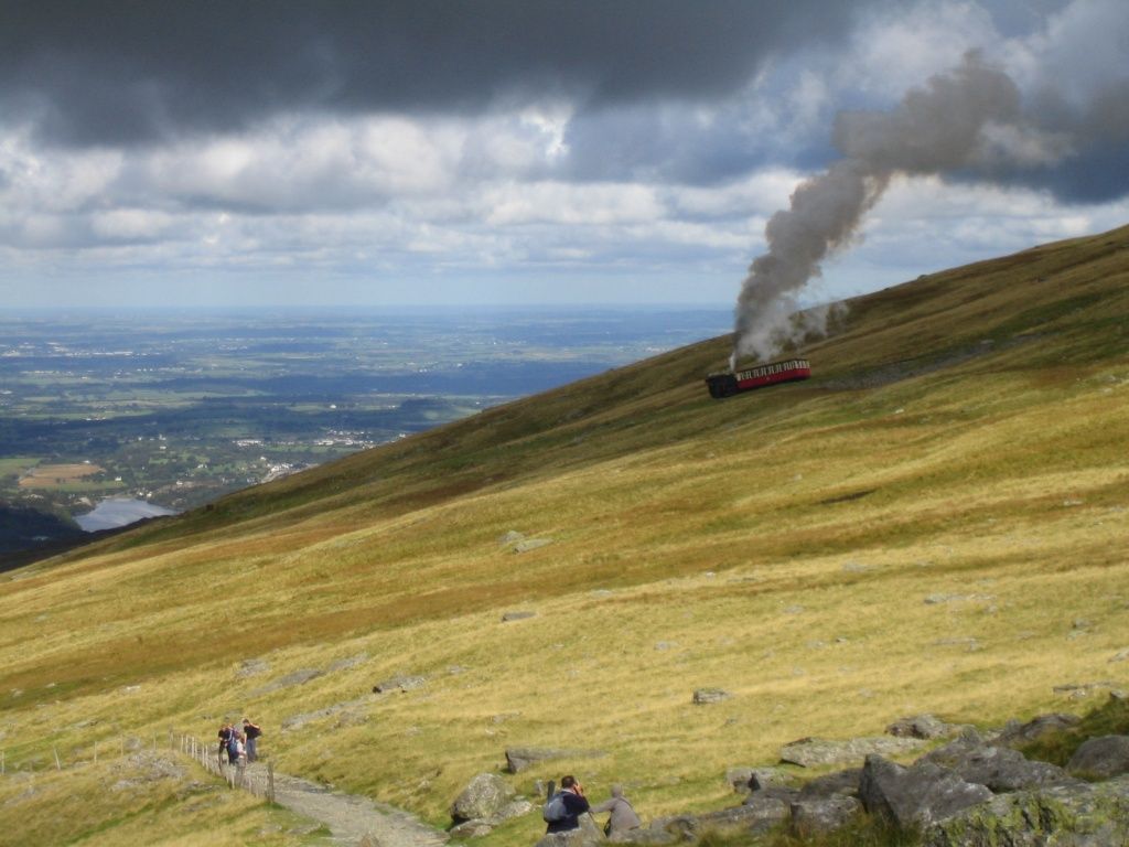 Climbing up Snowdon on Saturday