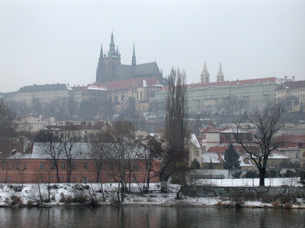 The castle viewed from Charles Bridge