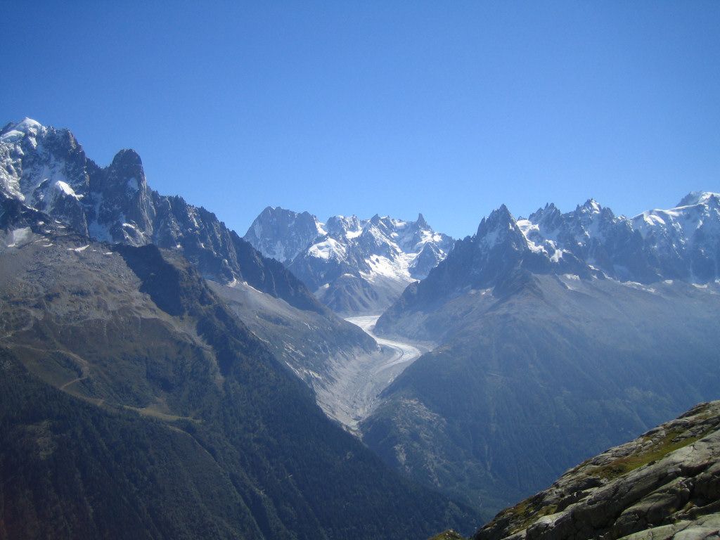 Mer de Glace from Lacs du Chserys