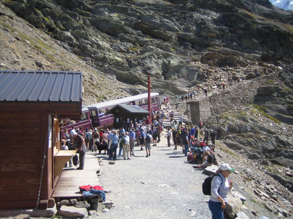 Top station of Tramway du Mont Blanc